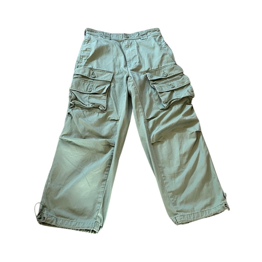 BDG Urban Outfitters Women's Wide Leg & Baggy Cargo Pants in Light Green Size S